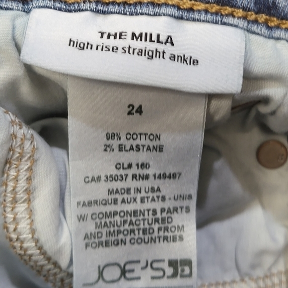 Joe's Jeans The Milla High Rise Straight Ankle Distressed - Picture 5 of 11